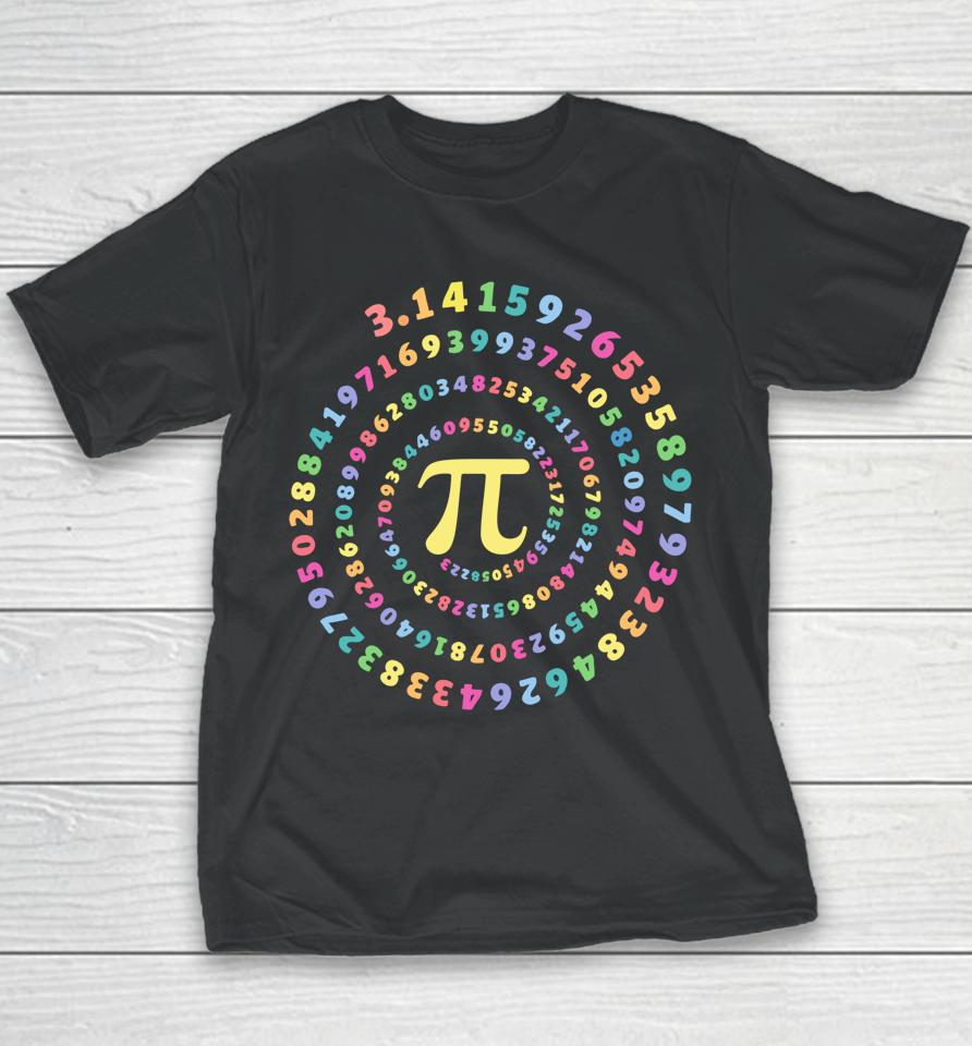 Spiral Pi Math Pi Day Youth T-Shirt