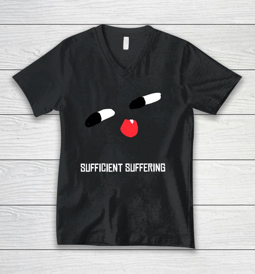 Spiritsnare Sufficient Suffering Unisex V-Neck T-Shirt