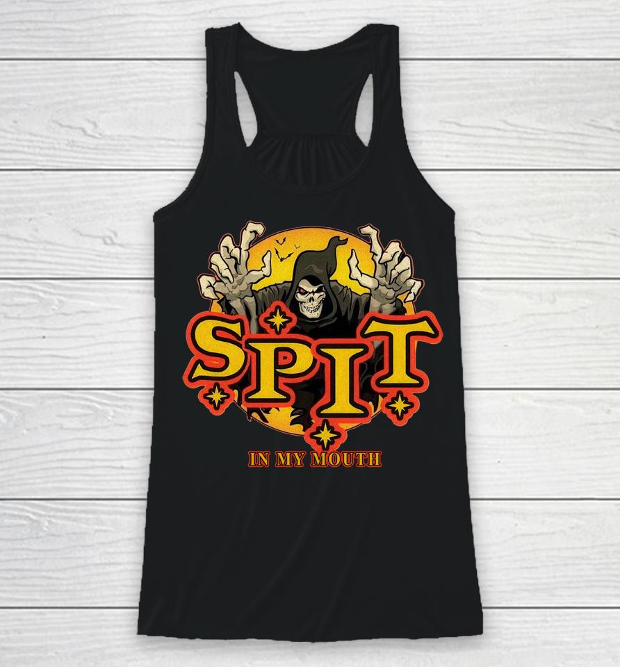 Spit In My Mouth Logo Racerback Tank