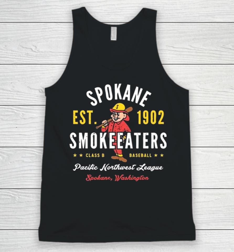Spokane Smoke Eaters Washington – Vintage Defunct Baseball Teams Unisex Tank Top