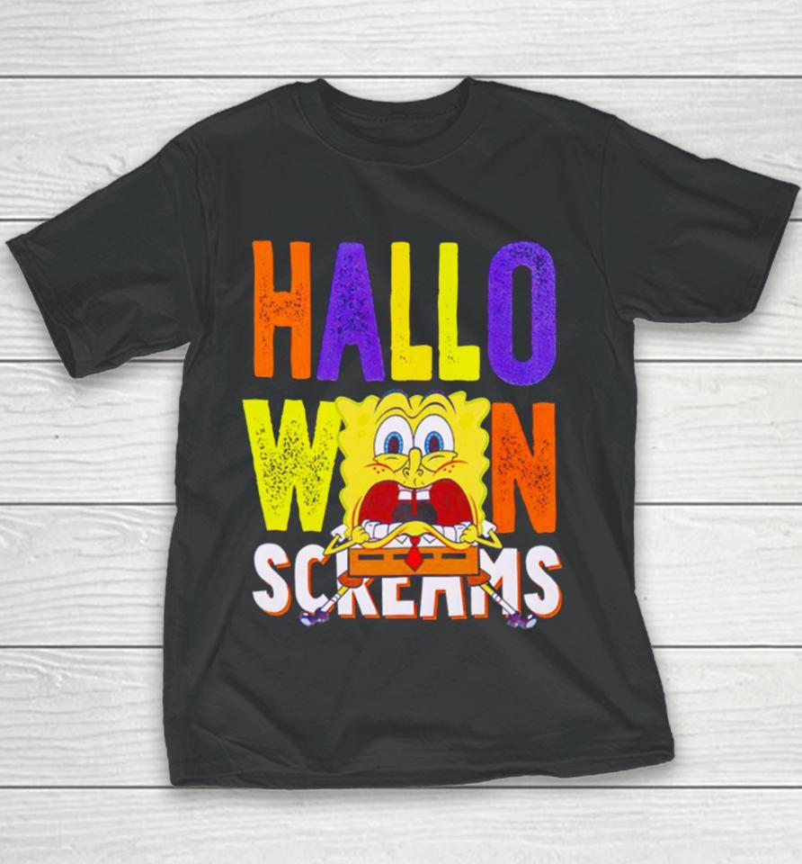 Spongebob Halloween Screams Youth T-Shirt
