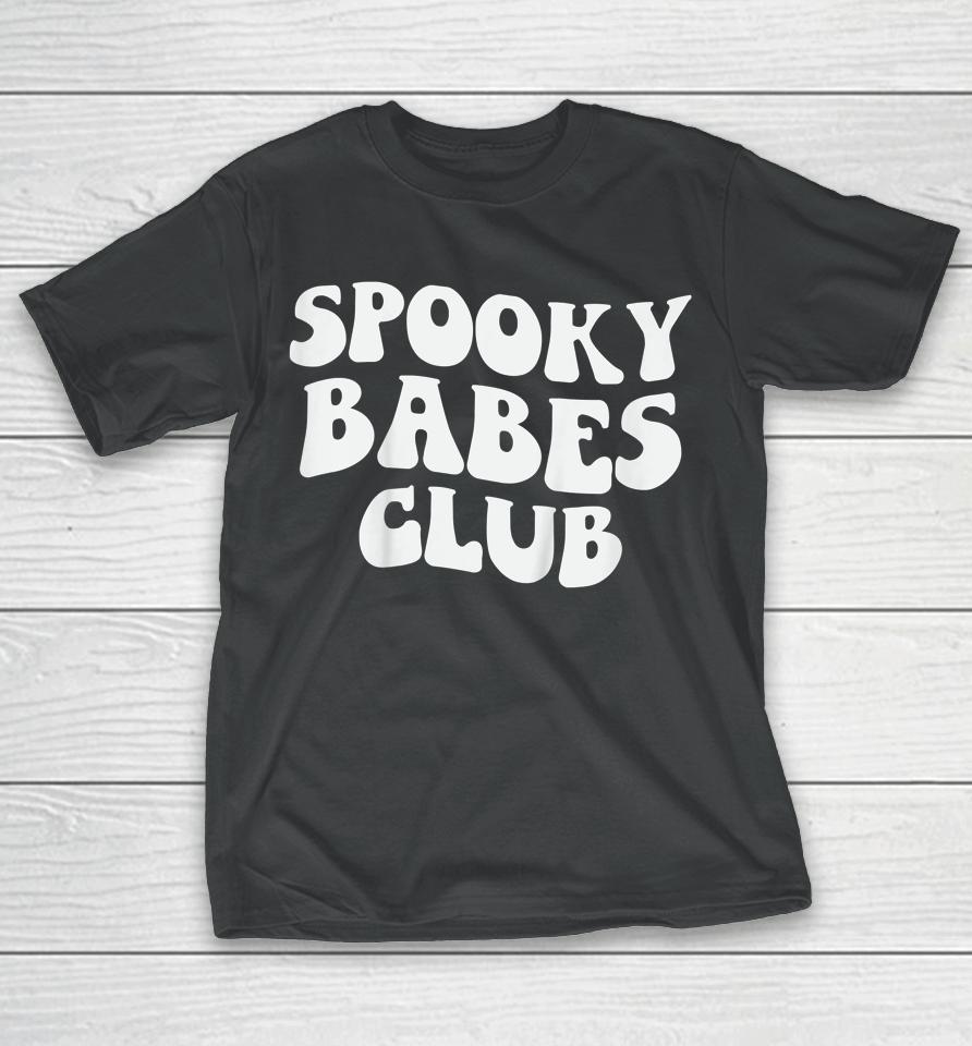 Spooky Babes Club Groovy Retro Hippie Halloween T-Shirt
