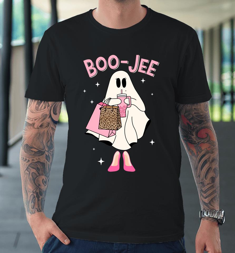 Spooky Season Cute Ghost Funny Halloween Boujee Boo-Jee Premium T-Shirt