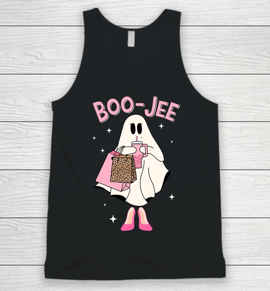 Spooky Season Cute Ghost Funny Halloween Boujee Boo-Jee Unisex Tank Top