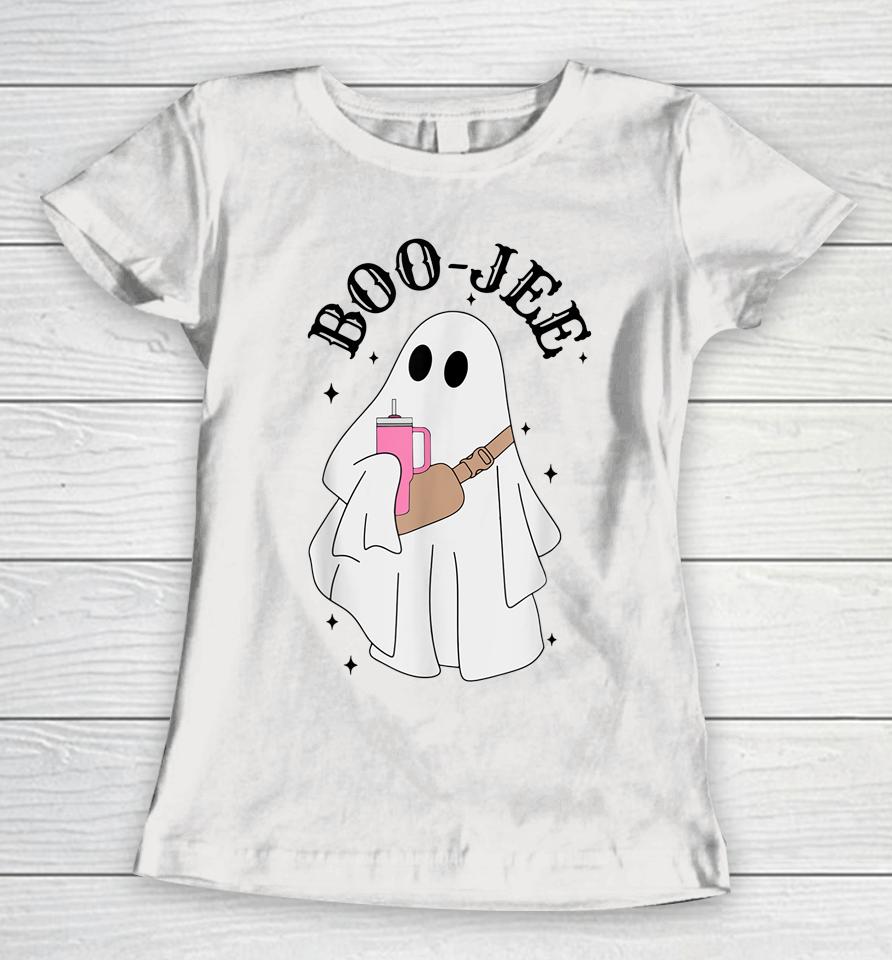 Spooky Season Cute Ghost Halloween Costume Boujee Boo Jee Women T-Shirt