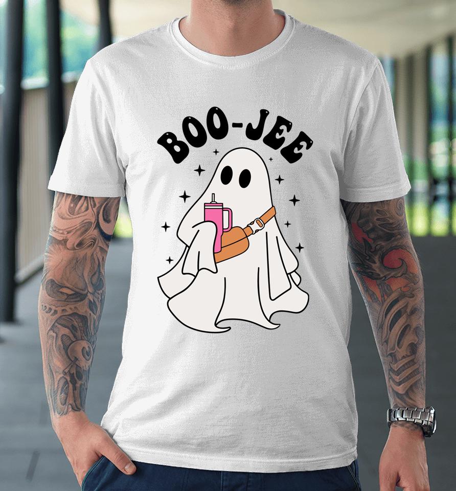 Spooky Season Cute Ghost Halloween Costume Boujee Boo-Jee Premium T-Shirt