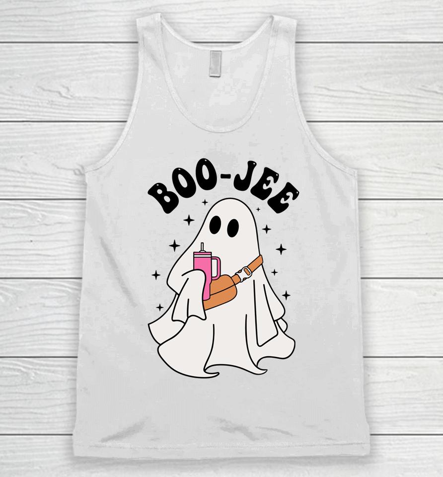 Spooky Season Cute Ghost Halloween Costume Boujee Boo-Jee Unisex Tank Top