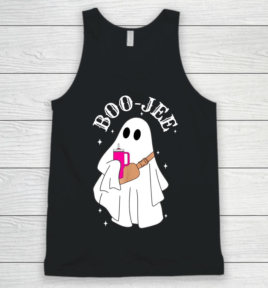 Spooky Season Cute Ghost Halloween Costume Boujee Boo-Jee Unisex Tank Top