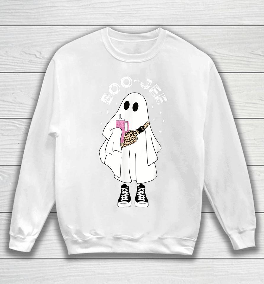 Spooky Season Cute Ghost Halloween Costume Boujee Boo-Jee Sweatshirt