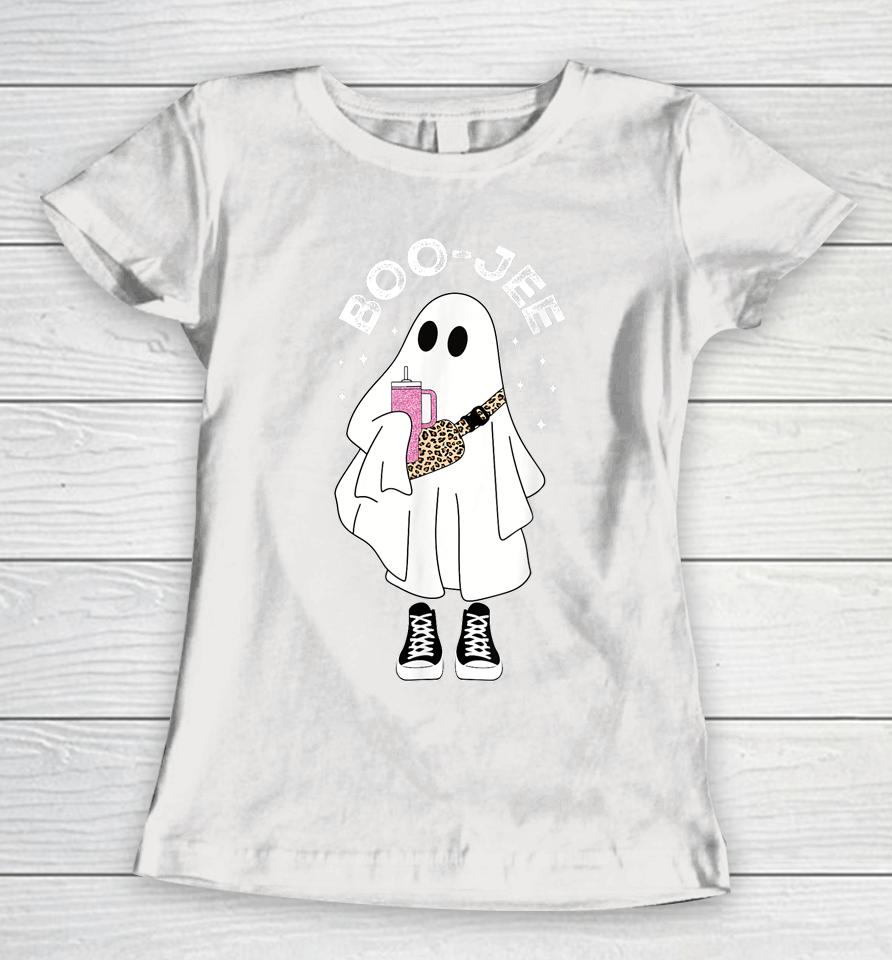 Spooky Season Cute Ghost Halloween Costume Boujee Boo-Jee Women T-Shirt