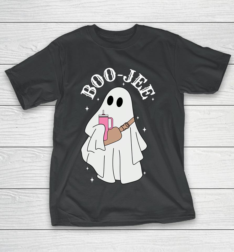 Spooky Season Funny Ghost Halloween Boujee Boo-Jee T-Shirt