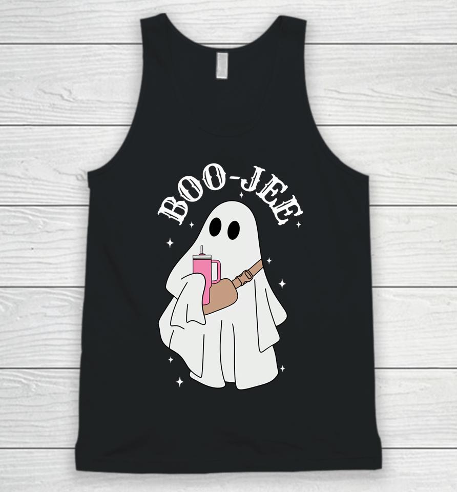 Spooky Season Funny Ghost Halloween Boujee Boo-Jee Unisex Tank Top