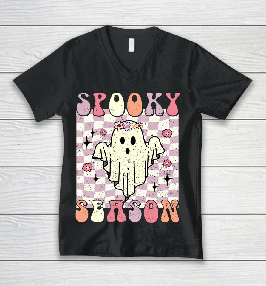 Spooky Season Halloween Unisex V-Neck T-Shirt