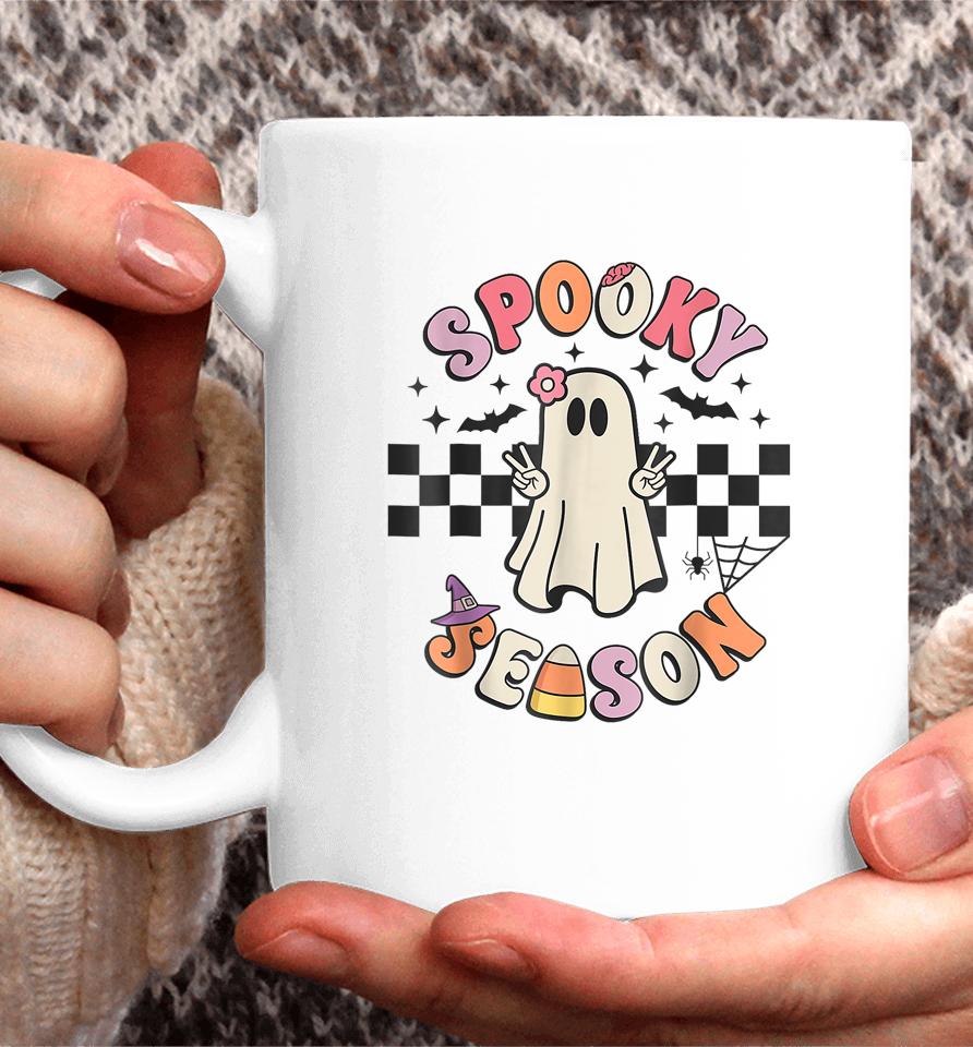 Spooky Season Retro Happy Halloween Ghost Coffee Mug