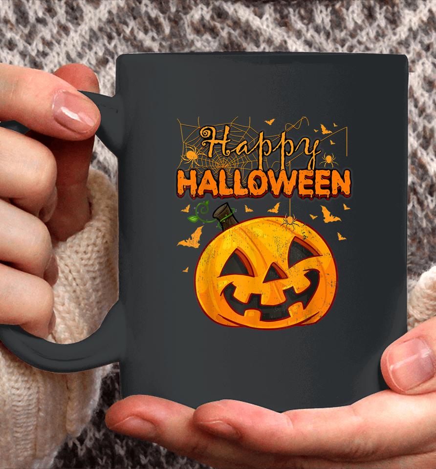 Spooky Season Retro Pumpkin Happy Halloween Coffee Mug