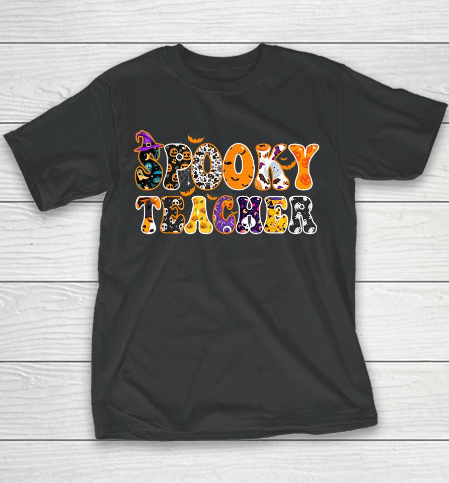 Spooky Teacher Funny Halloween Costume For Teachers Youth T-Shirt