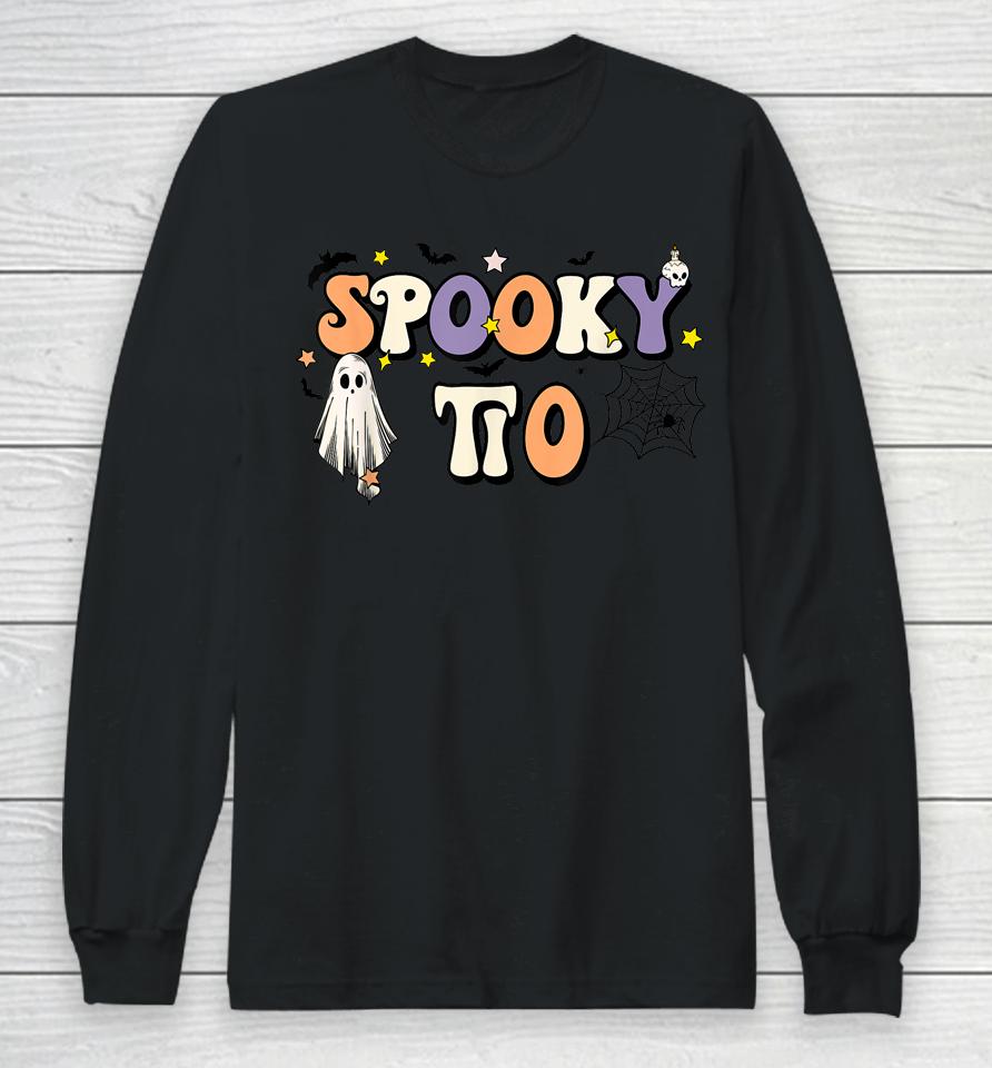 Spooky Tio Halloween Uncle Ghost Witchy Costume Long Sleeve T-Shirt