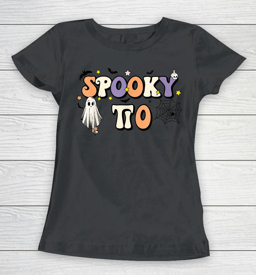 Spooky Tio Halloween Uncle Ghost Witchy Costume Women T-Shirt
