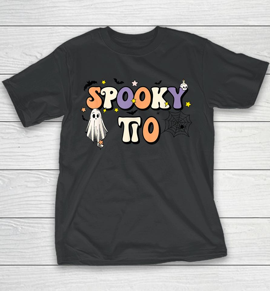 Spooky Tio Halloween Uncle Ghost Witchy Costume Youth T-Shirt