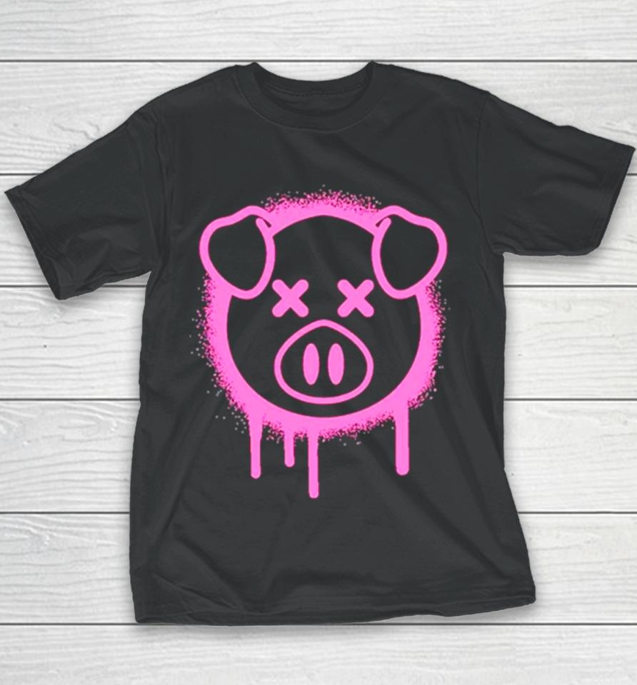 Spray Paint Pig Youth T-Shirt
