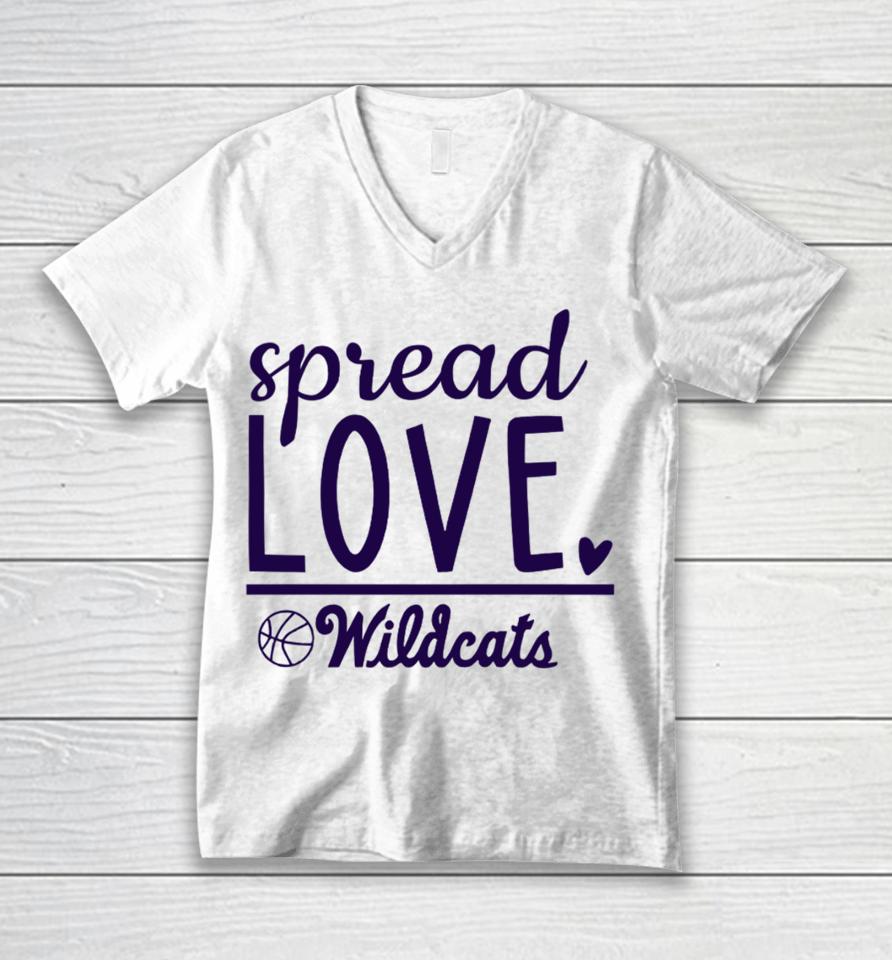 Spread Love Wildcats New Unisex V-Neck T-Shirt