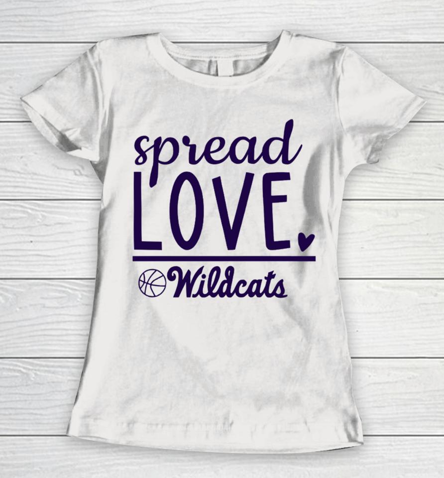 Spread Love Wildcats New Women T-Shirt