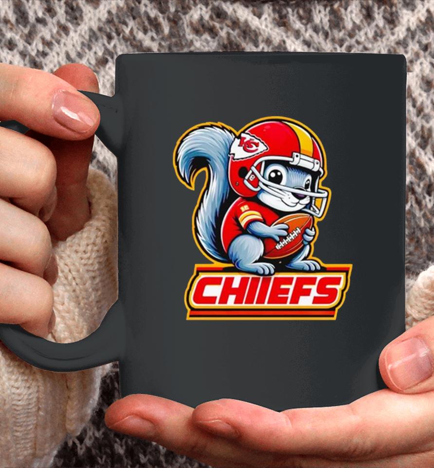 Squirrel Kansas City Chiefs Coffee Mug