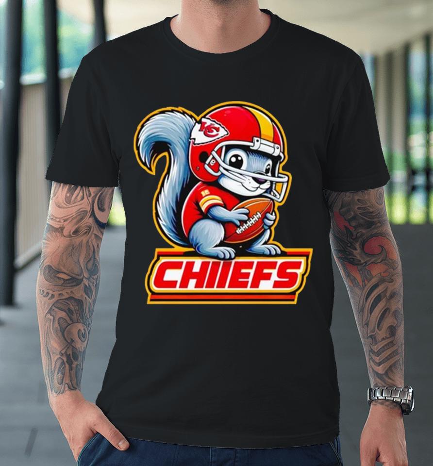 Squirrel Kansas City Chiefs Premium T-Shirt