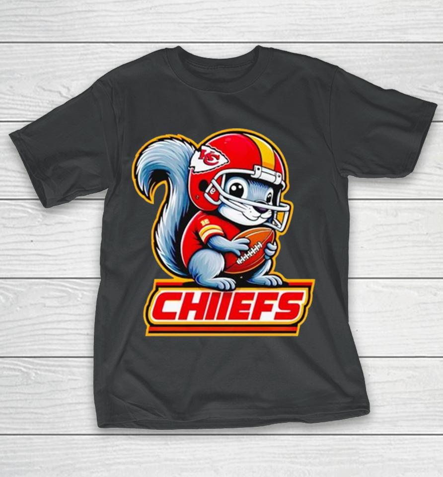 Squirrel Kansas City Chiefs T-Shirt