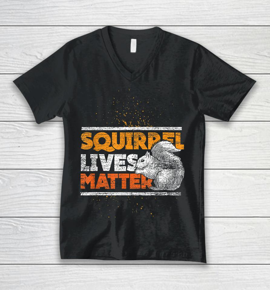 Squirrel Lives Matter Vintage Unisex V-Neck T-Shirt