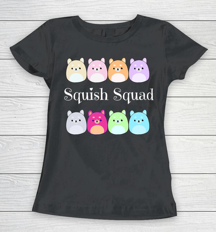 Squish Squad! Stuffed Animal Plush Mallow Collector Soft Women T-Shirt