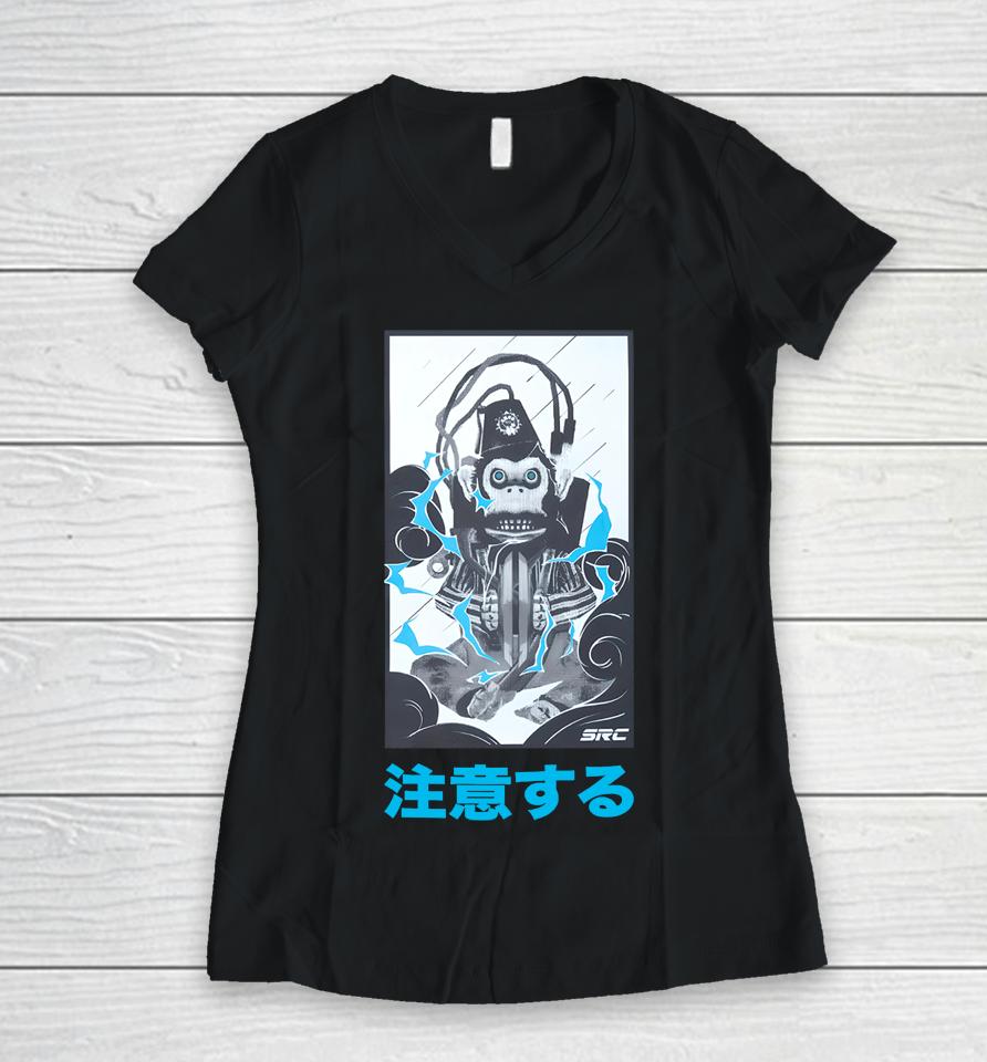 Src Abomination Women V-Neck T-Shirt