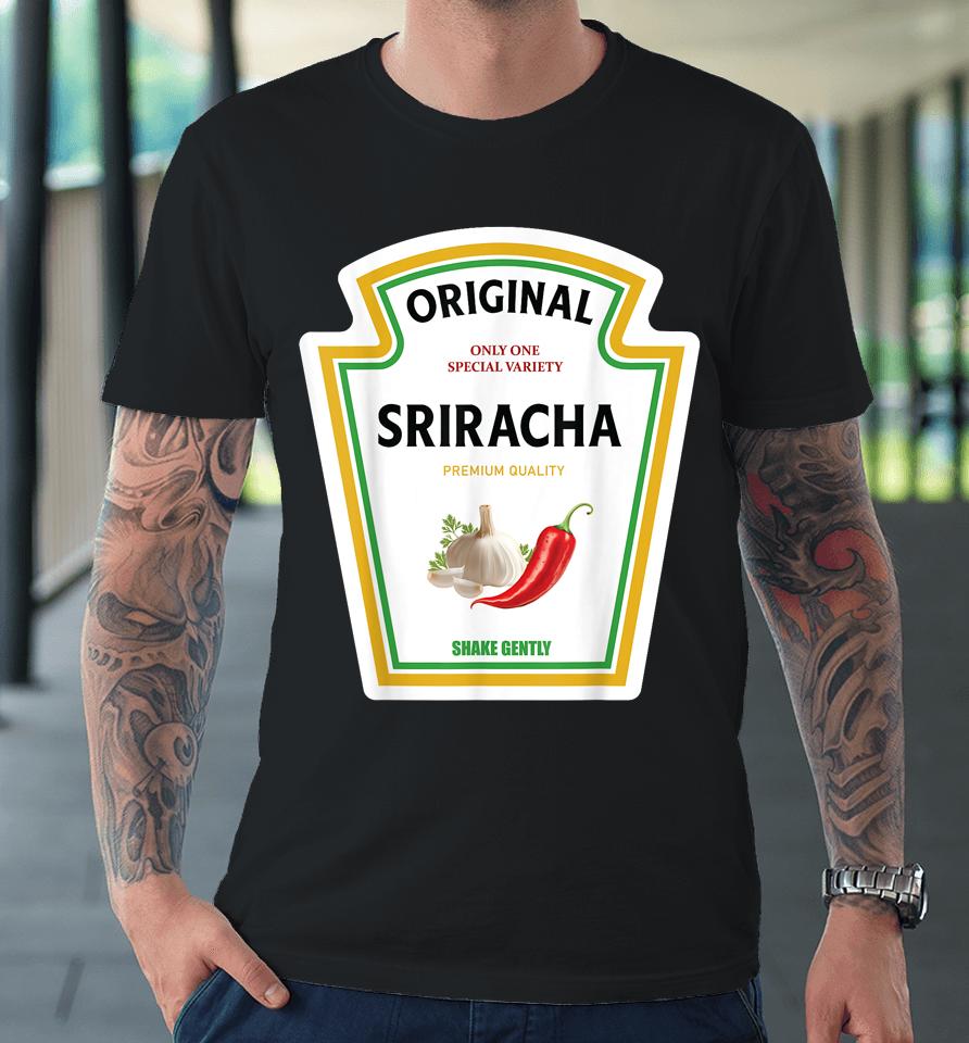 Sriracha Sauce Halloween 2023 Costume Family Mustard Ketchup Premium T-Shirt