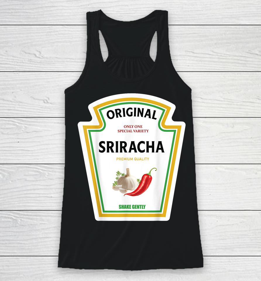 Sriracha Sauce Halloween 2023 Costume Family Mustard Ketchup Racerback Tank