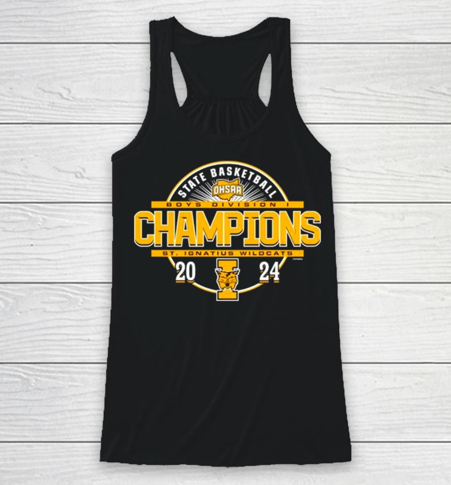 St. Ignatius Wildcats 2024 Ohsaa Boys Basketball Division I State Champions Racerback Tank