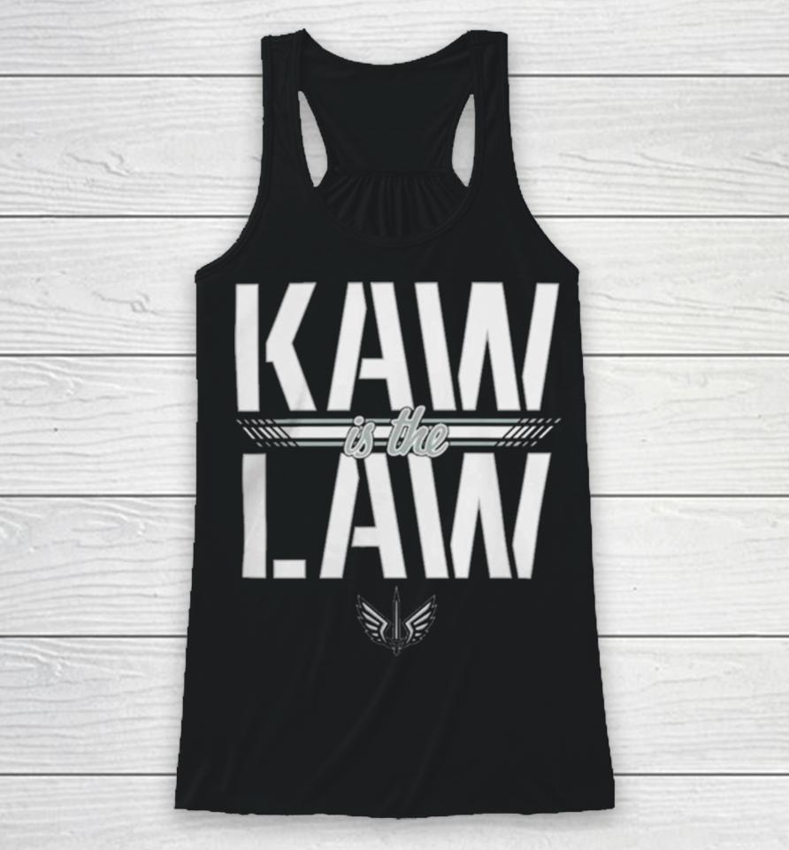 St. Louis Battlehawks Ufl Kaw Is The Law Logo Racerback Tank