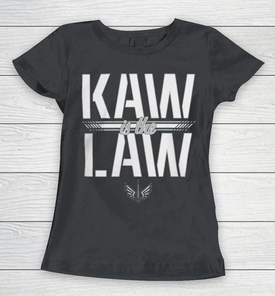 St. Louis Battlehawks Ufl Kaw Is The Law Logo Women T-Shirt