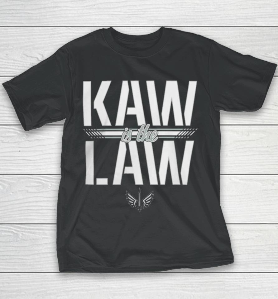 St. Louis Battlehawks Ufl Kaw Is The Law Logo Youth T-Shirt