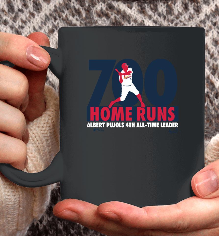 St Louis Cardinals Albert Pujols Red 700Th Home Run Milestone Coffee Mug