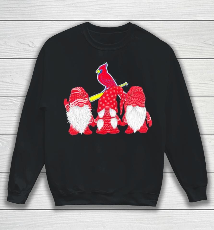 St Louis Cardinals Gnomes Merry Christmas Sweatshirt