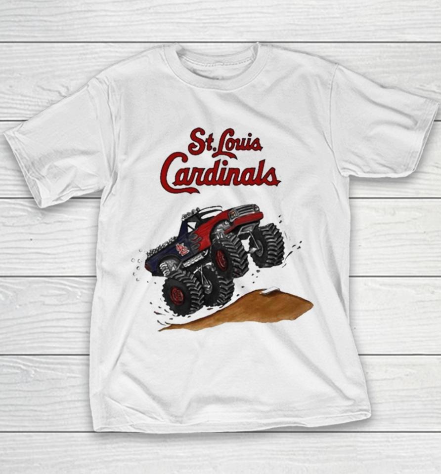 St. Louis Cardinals Monster Truck Mlb Youth T-Shirt