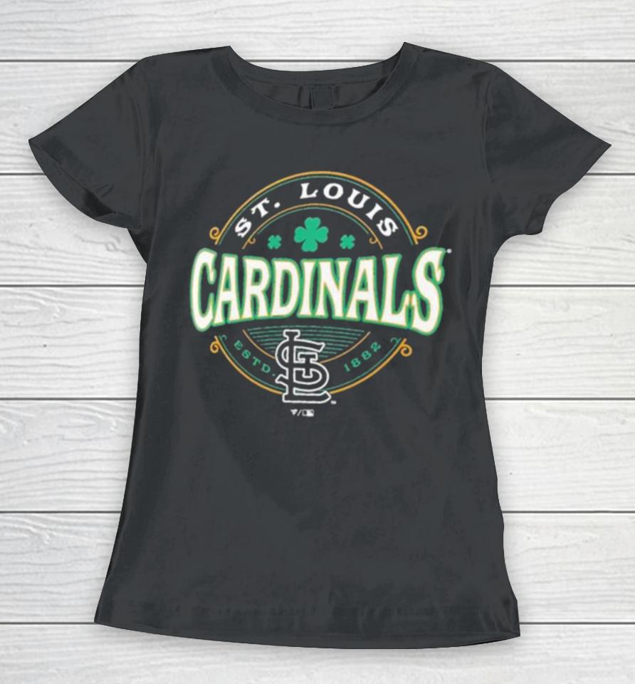 St. Louis Cardinals St. Patrick’s Day Lucky 2024 Women T-Shirt