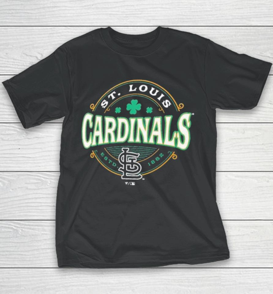 St. Louis Cardinals St. Patrick’s Day Lucky 2024 Youth T-Shirt