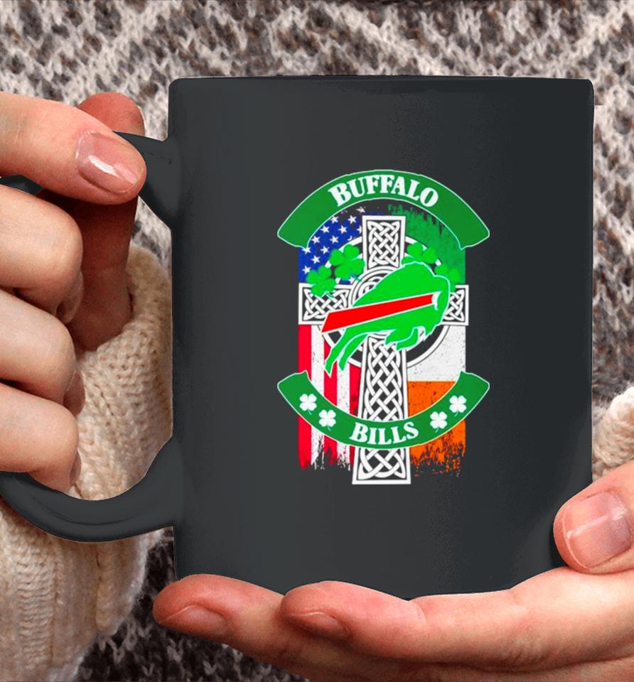 St Patrick’s Day Buffalo Bills Usa And Ireland Flag Coffee Mug