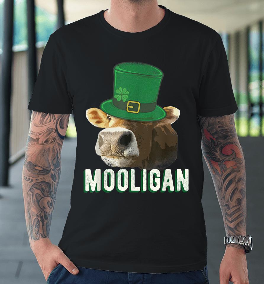 St Patricks Day Hooligan Mooligan Cow St Paddy Party Premium T-Shirt