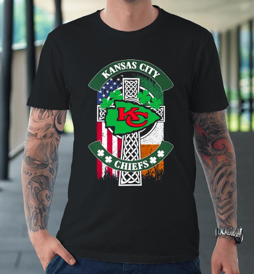 St Patrick’s Day Kansas City Chiefs Jesus Premium T-Shirt