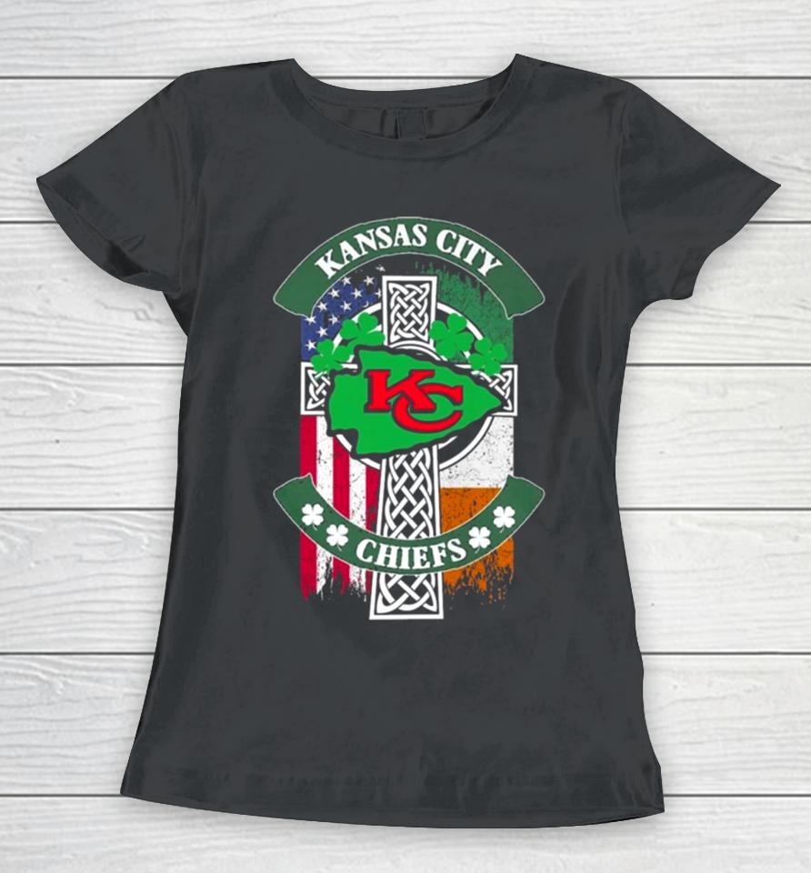 St Patrick’s Day Kansas City Chiefs Jesus Women T-Shirt