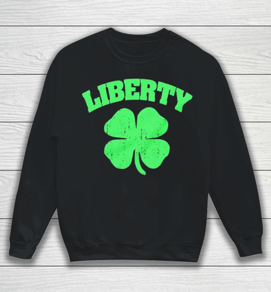 St Patrick’s Day Liberty Shamrock Sweatshirt