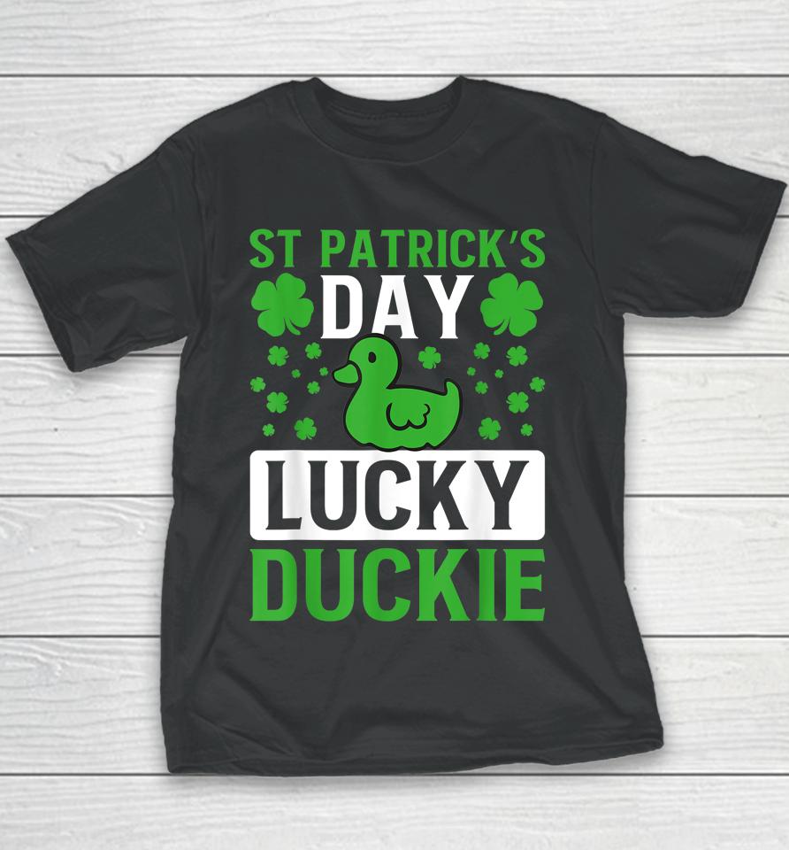 St Patrick's Day Lucky Duckie Youth T-Shirt