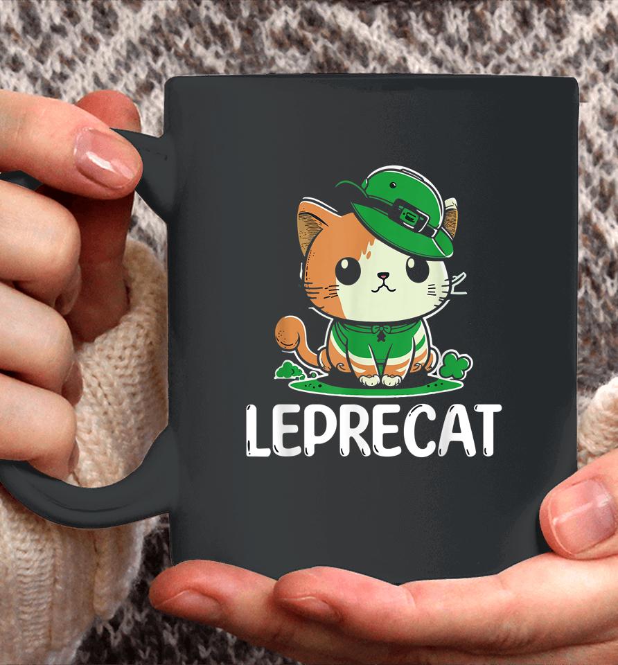 St Patricks Day Parade Leprecat Funny Irish Cat Coffee Mug